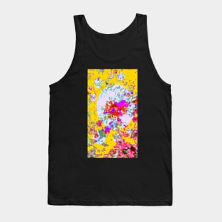 Abstract Psychedelic Flower Pattern Tank Top